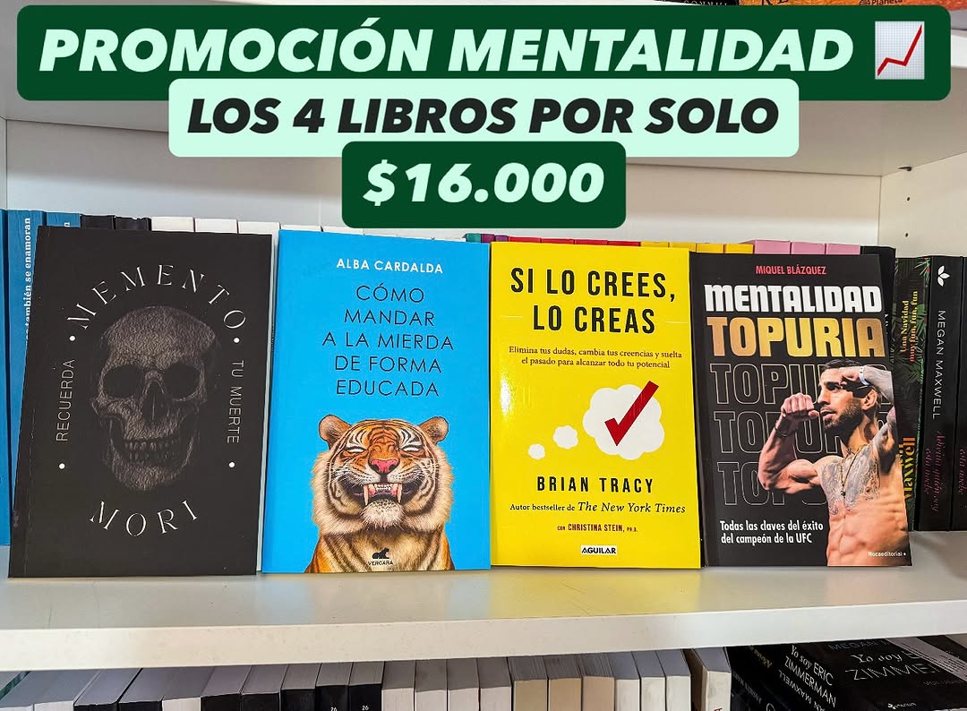 Súper Promo Mentalidad · 4 libros